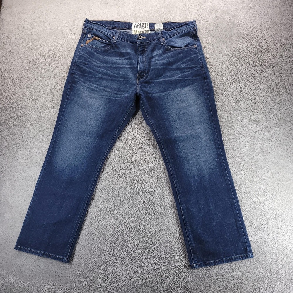 Ariat Jeans Mens 42x30 Blue M5 Durham Slim Straight Stretch Denim 10022784